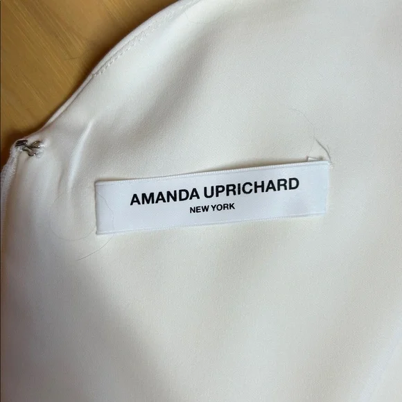 Amanda Uprichard Cream Tie-Front Wide Legged Jumpsuit | Size Medium - Picture 11 of 12